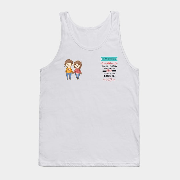 girlfriend love-You hold my heart Forever Tank Top by adee Collections 